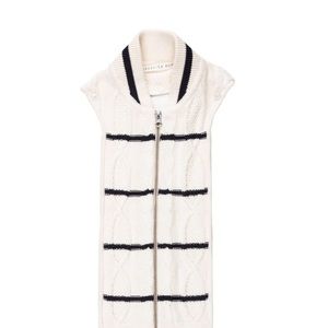 Veronica beard cotton Dickey w striped pattern. New